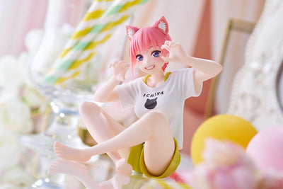 The Quintessential Quintuplets 2 PVC Statue Desktop Ichika Nakano Newley Written Cat Roomwear Ver. 13cm - Scale Statue - Taito Prize - Hobby Figures UK