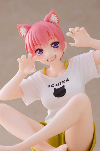 The Quintessential Quintuplets 2 PVC Statue Desktop Ichika Nakano Newley Written Cat Roomwear Ver. 13cm - Scale Statue - Taito Prize - Hobby Figures UK