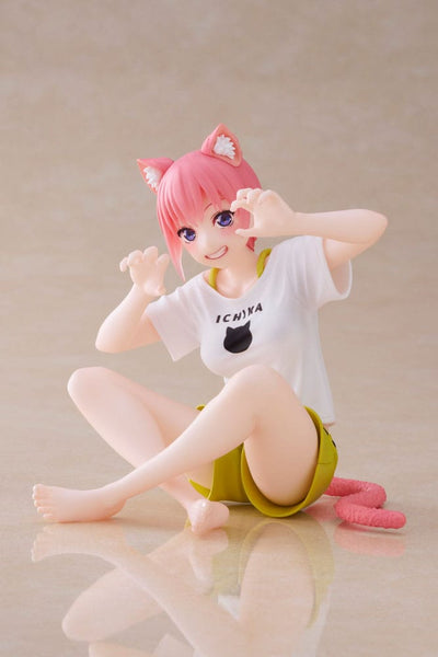 The Quintessential Quintuplets 2 PVC Statue Desktop Ichika Nakano Newley Written Cat Roomwear Ver. 13cm - Scale Statue - Taito Prize - Hobby Figures UK