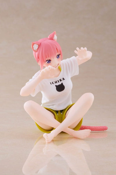 The Quintessential Quintuplets 2 PVC Statue Desktop Ichika Nakano Newley Written Cat Roomwear Ver. 13cm - Scale Statue - Taito Prize - Hobby Figures UK