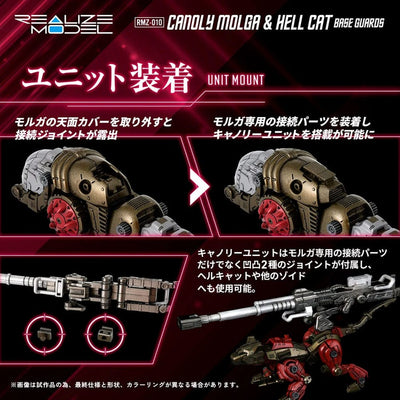 Zoids Plastic Model Kits 2-Pack 1/100 RMZ-010 Canoly Molga & Hell Cat Base Guards Sets 20cm - Action Figures - Takara Tomy - Hobby Figures UK