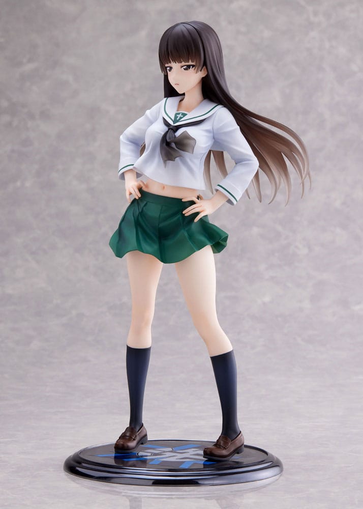 Girls und Panzer Senshadou Daisakusen! PVC Statue 1/7 Shiho Nishizumi Oarai Girls High 25cm - Scale Statue - Wave Corporation - Hobby Figures UK
