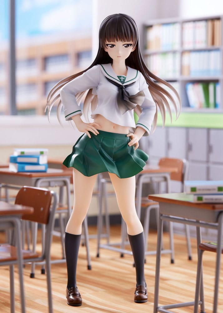 Girls und Panzer Senshadou Daisakusen! PVC Statue 1/7 Shiho Nishizumi Oarai Girls High 25cm - Scale Statue - Wave Corporation - Hobby Figures UK