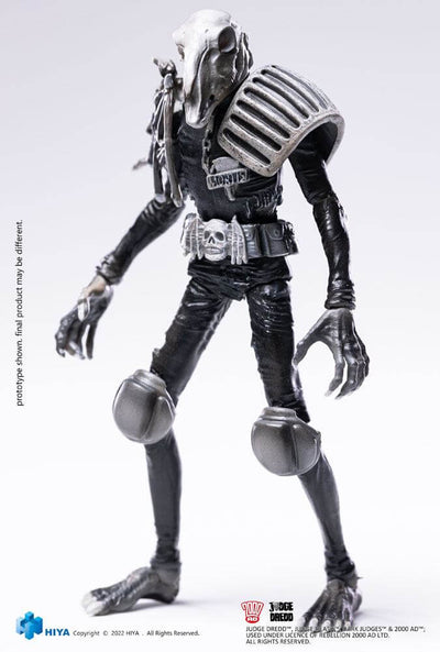 2000 AD Exquisite Mini Action Figure 1/18 Black and White Judge Mortis 10cm - Action Figures - Hiya Toys - Hobby Figures UK