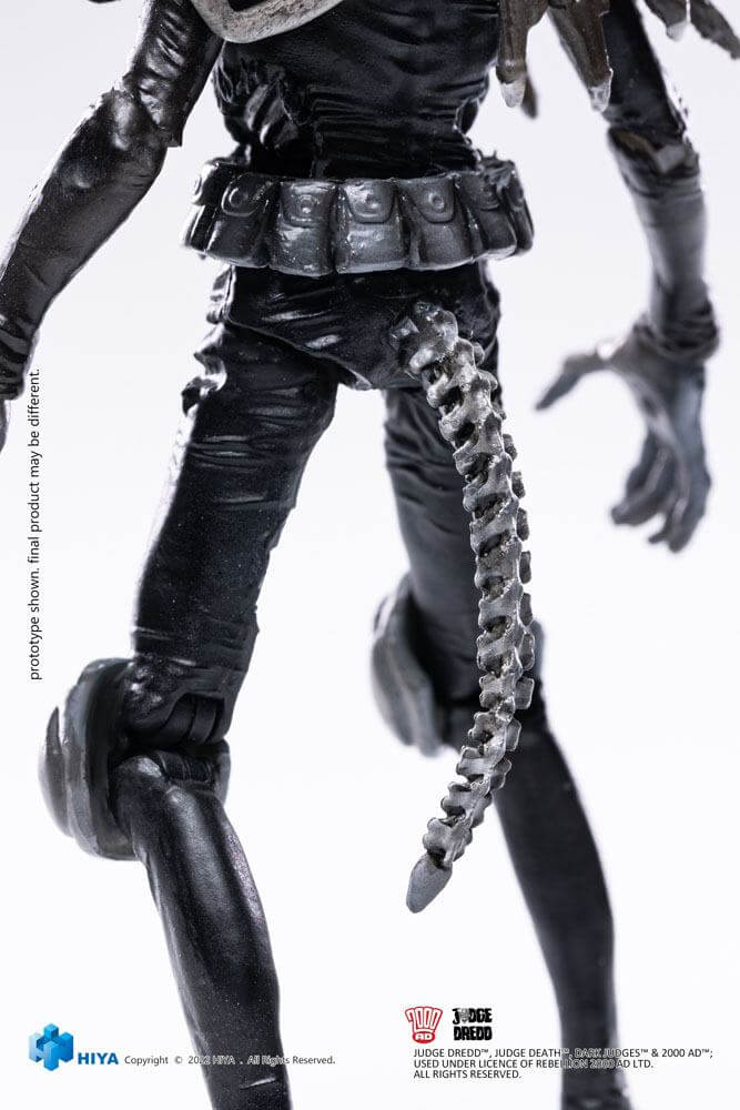 2000 AD Exquisite Mini Action Figure 1/18 Black and White Judge Mortis 10cm - Action Figures - Hiya Toys - Hobby Figures UK