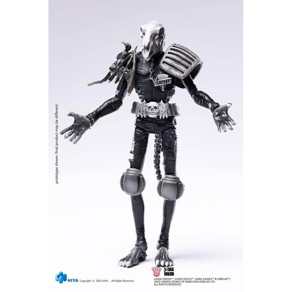 2000 AD Exquisite Mini Action Figure 1/18 Black and White Judge Mortis 10cm - Action Figures - Hiya Toys - Hobby Figures UK