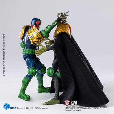 2000 AD Exquisite Mini Action Figure 1/18 Judge Dredd Gaze Into The Fist of Dredd 10cm - Action Figures - Hiya Toys - Hobby Figures UK