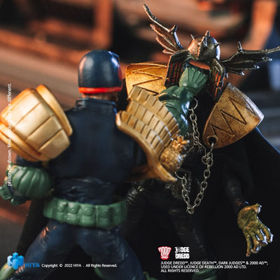 2000 AD Exquisite Mini Action Figure 1/18 Judge Dredd Gaze Into The Fist of Dredd 10cm - Action Figures - Hiya Toys - Hobby Figures UK