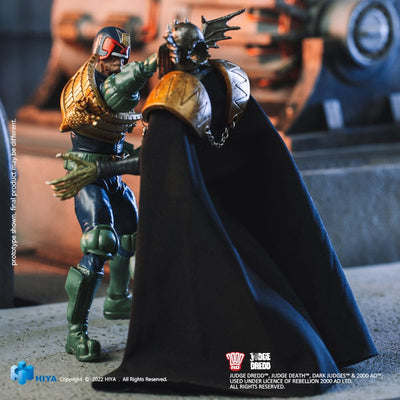 2000 AD Exquisite Mini Action Figure 1/18 Judge Dredd Gaze Into The Fist of Dredd 10cm - Action Figures - Hiya Toys - Hobby Figures UK
