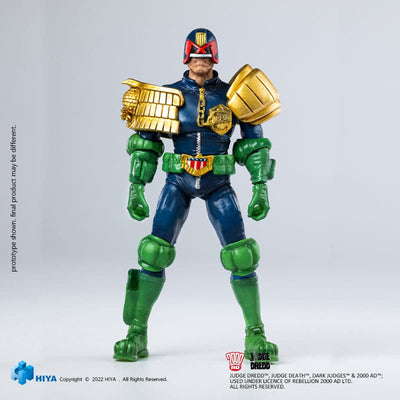 2000 AD Exquisite Mini Action Figure 1/18 Judge Dredd Gaze Into The Fist of Dredd 10cm - Action Figures - Hiya Toys - Hobby Figures UK