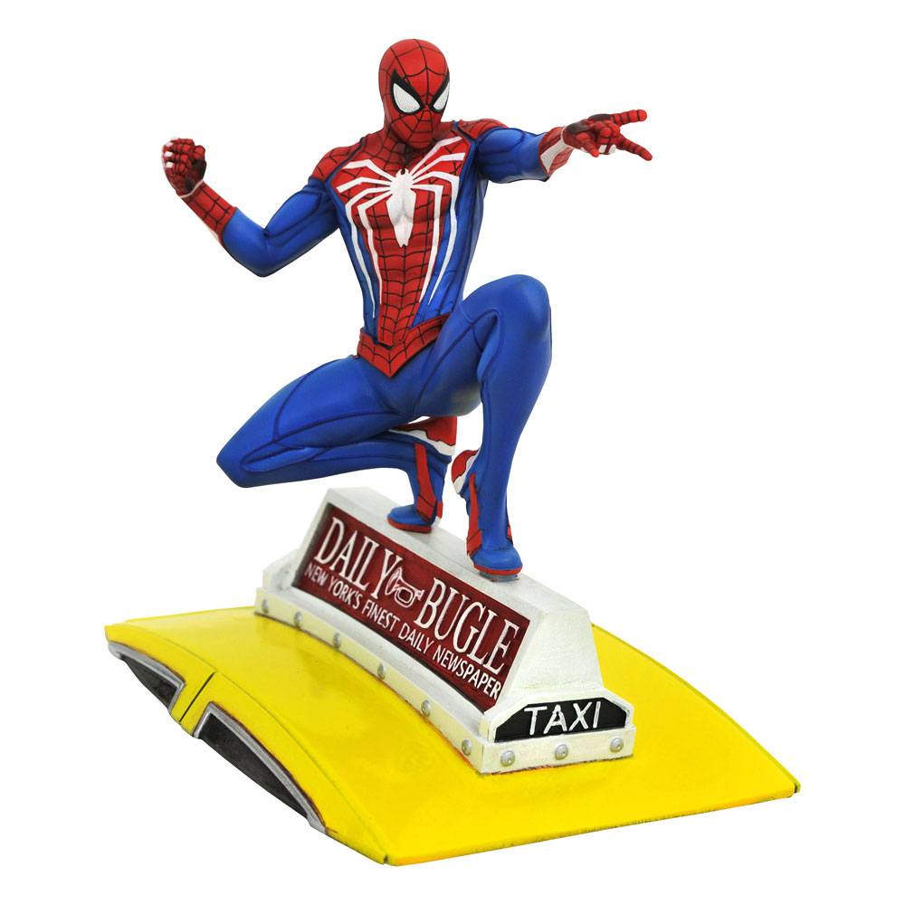 Spider-Man 2018 Marvel Video Game Gallery PVC Statue Spider-Man on Taxi 23cm - Scale Statue - Diamond Select - Hobby Figures UK