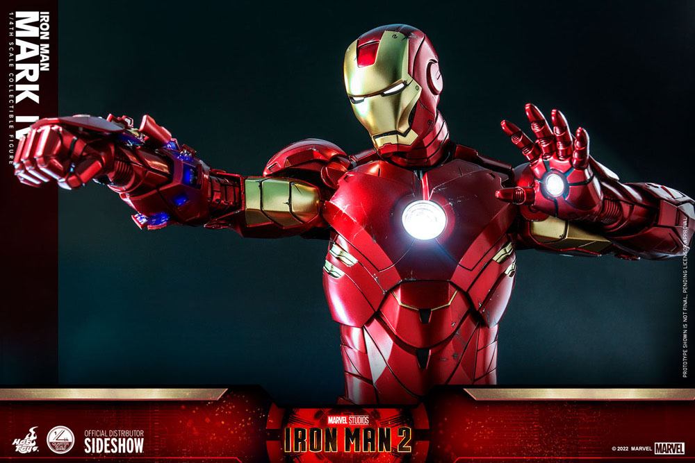 Iron Man 2 Action Figure 1/4 Iron Man Mark IV 49cm - Action Figures - Hot Toys - Hobby Figures UK
