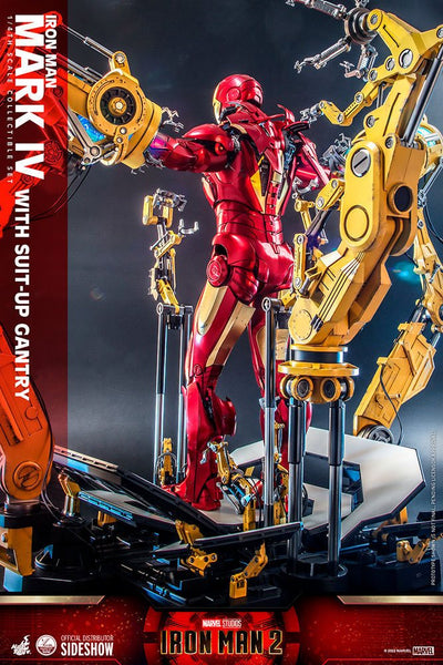 Iron Man 2 Action Figure 1/4 Iron Man Mark IV with Suit-Up Gantry 49cm - Action Figures - Hot Toys - Hobby Figures UK