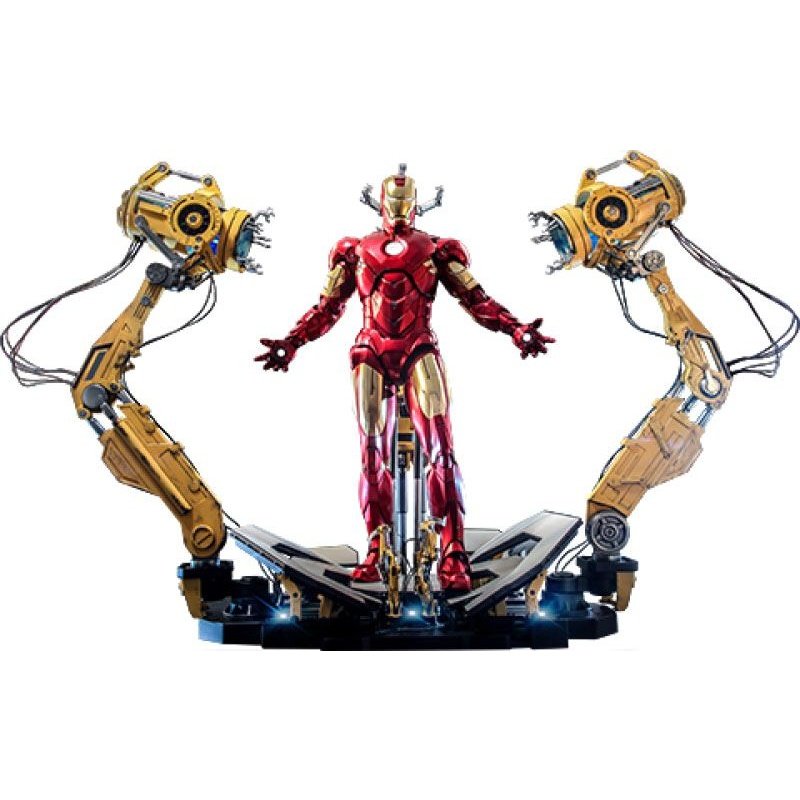 Iron Man 2 Action Figure 1/4 Iron Man Mark IV with Suit-Up Gantry 49cm