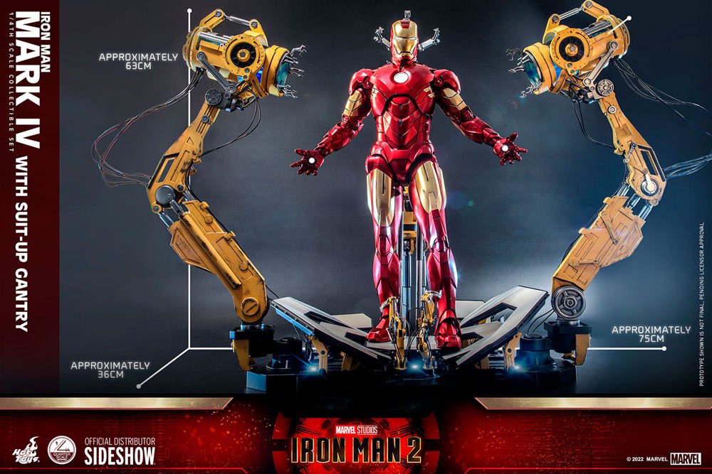 Iron Man 2 Action Figure 1 4 Iron Man Mark IV with Hobby Figures