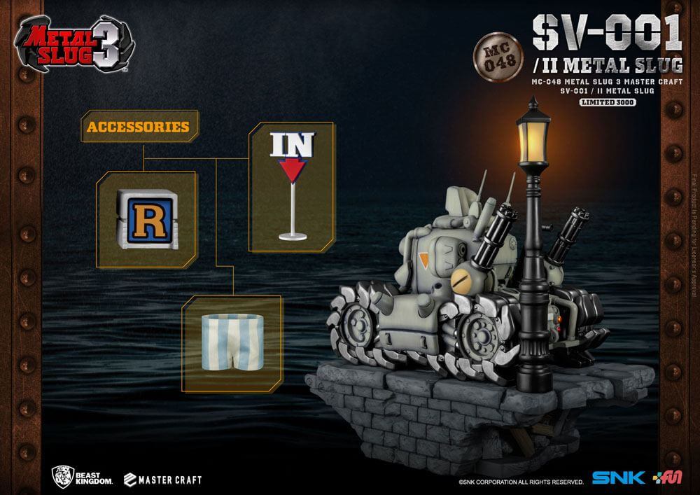 Metal Slug 3 Master Craft Statue SV-001/II Metal Slug 35cm - Scale Statue - Beast Kingdom Toys - Hobby Figures UK