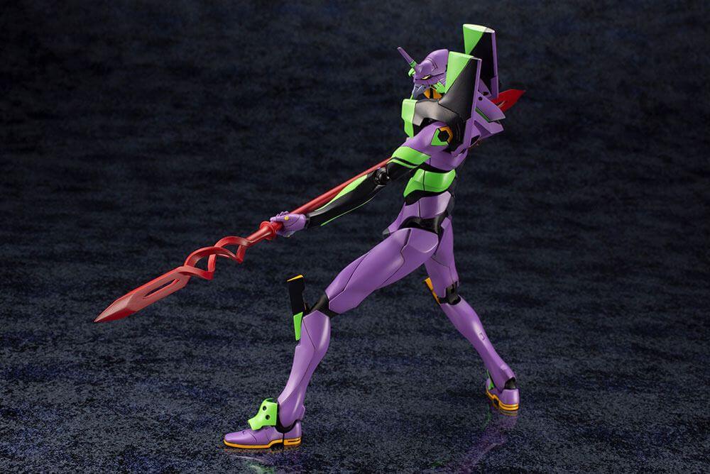 Evangelion 4.0 Plastic Model Kit 1/400 Evangelion Test Type-01 with Spear of Cassius 19cm - Model Kit - Kotobukiya - Hobby Figures UK