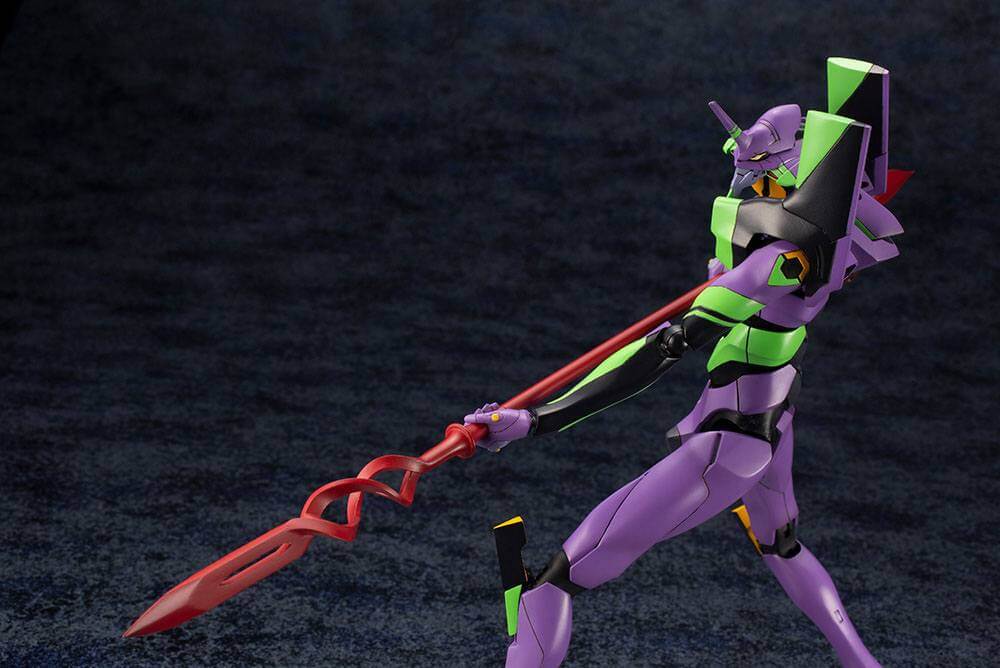 Evangelion 4.0 Plastic Model Kit 1/400 Evangelion Test Type-01 with Spear of Cassius 19cm - Model Kit - Kotobukiya - Hobby Figures UK