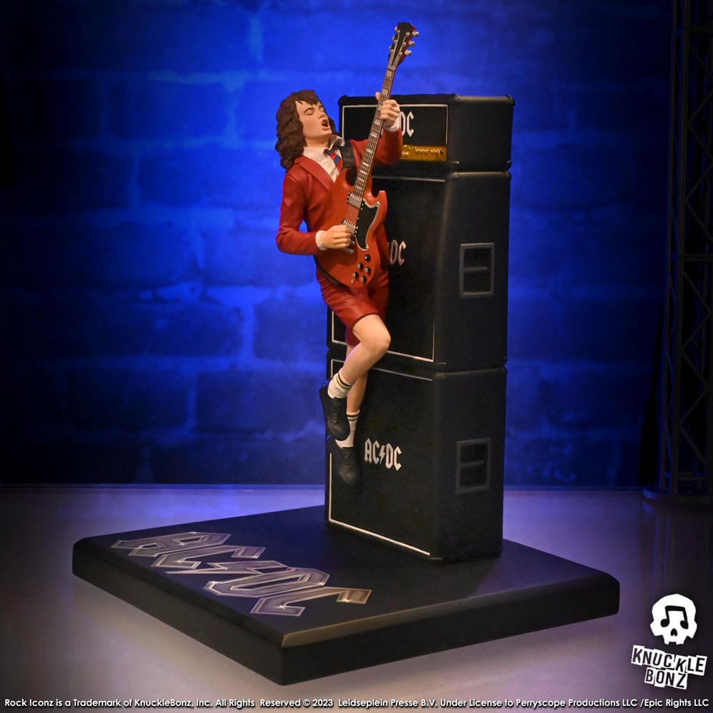 AC/DC Rock Iconz Statue Angus Young III 25cm - Scale Statue - Knucklebonz - Hobby Figures UK