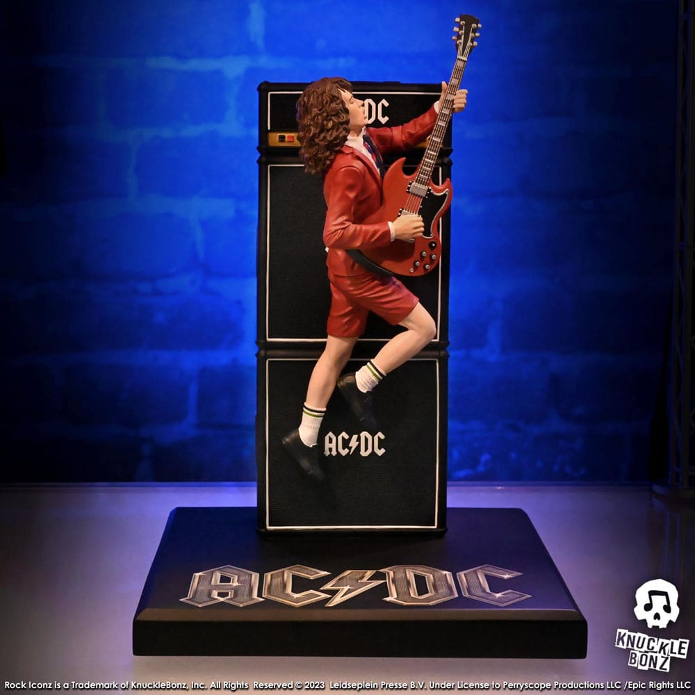 AC/DC Rock Iconz Statue Angus Young III 25cm - Scale Statue - Knucklebonz - Hobby Figures UK