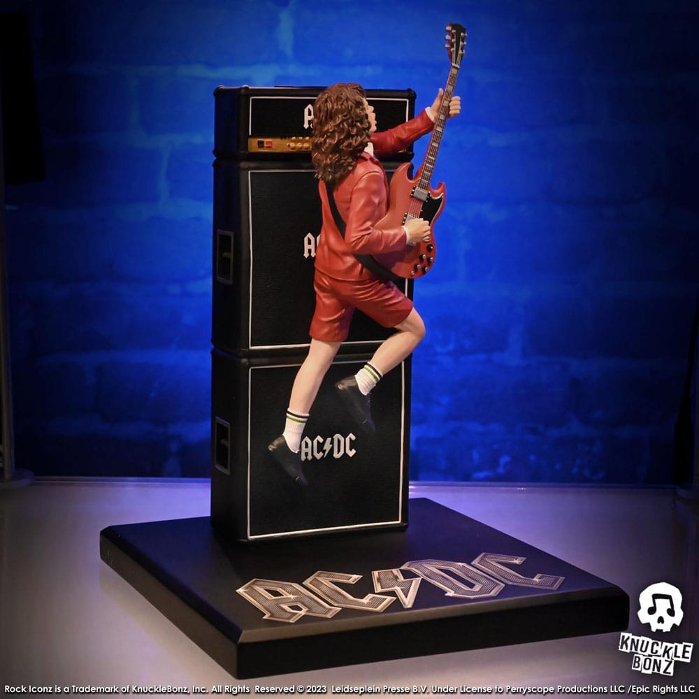 AC/DC Rock Iconz Statue Angus Young III 25cm - Scale Statue - Knucklebonz - Hobby Figures UK