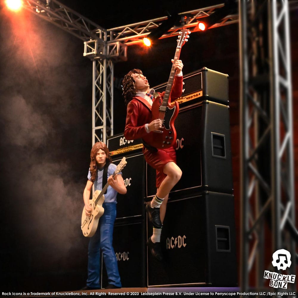 AC/DC Rock Iconz Statue Angus Young III 25cm - Scale Statue - Knucklebonz - Hobby Figures UK