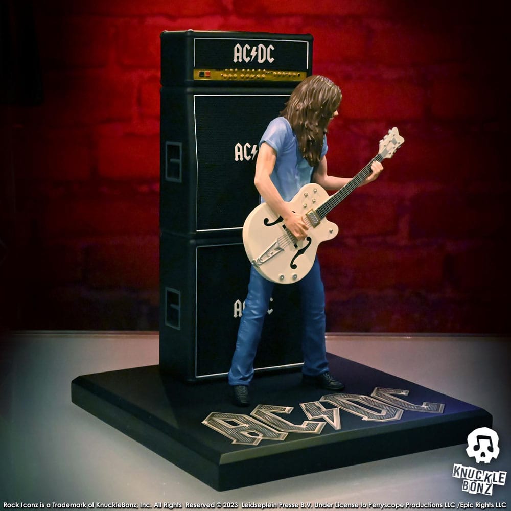 AC/DC Rock Iconz Statue Malcolm Young II 23cm - Scale Statue - Knucklebonz - Hobby Figures UK