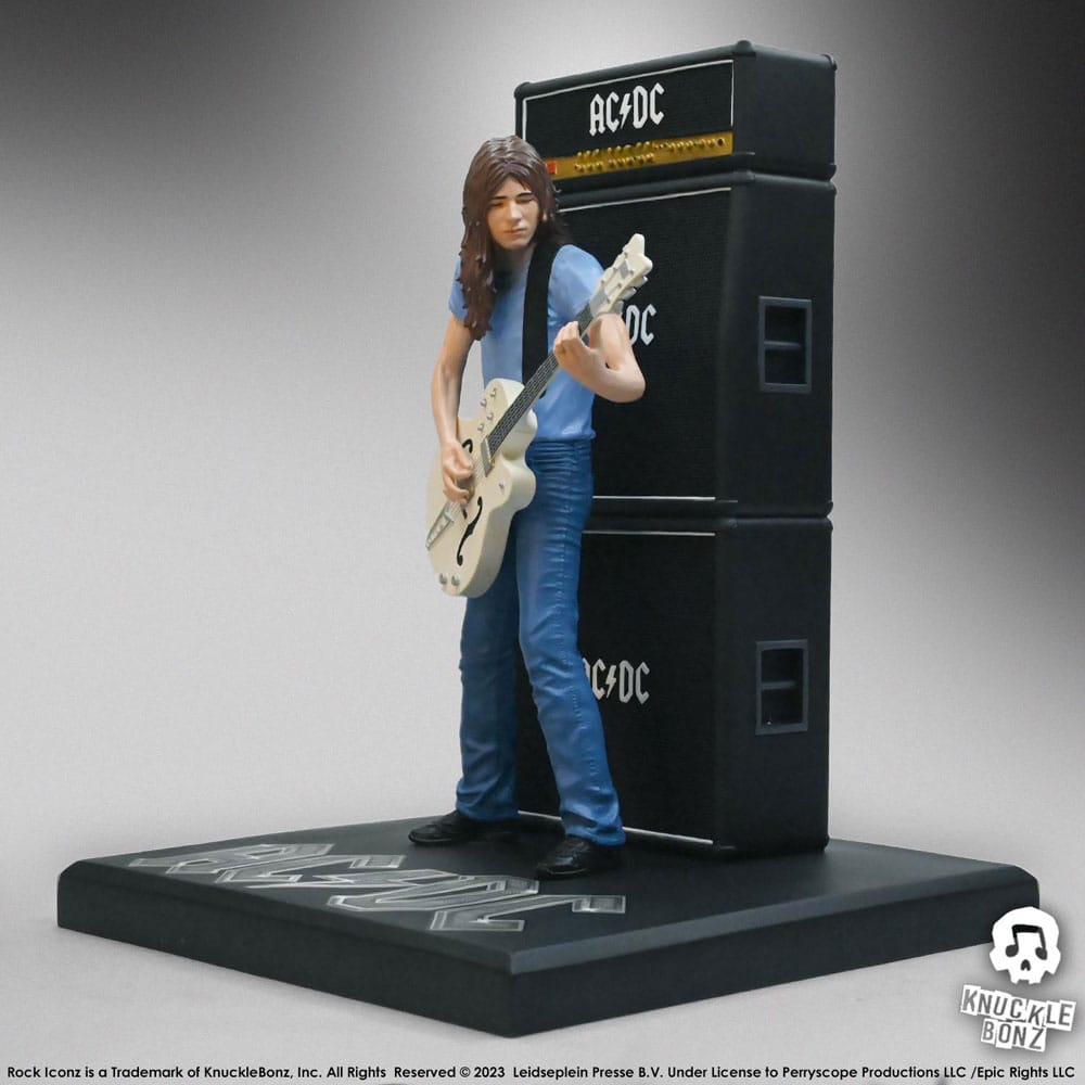 AC/DC Rock Iconz Statue Malcolm Young II 23cm - Scale Statue - Knucklebonz - Hobby Figures UK