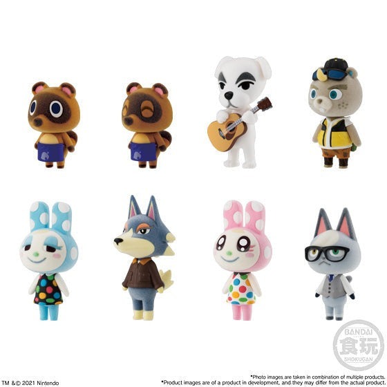 Animal Crossing: New Horizons Mini Figures Gift Set 5cm Flocked Tomodachi Dolls Vol.2 - Mini Figures - Bandai Shokugan - Hobby Figures UK