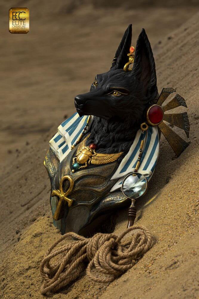 Anubis Life-Size Bust by Miyo Nakamura 72cm - Scale Statue - Elite Creature Collectibles - Hobby Figures UK