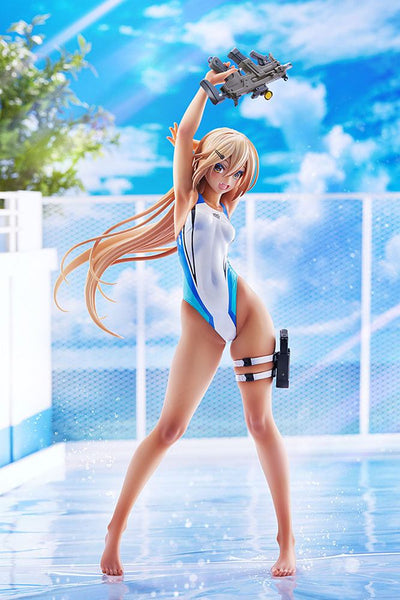 Arms Note PVC Statue 1/7 Kouhai-chan of the Swim Club Blue Line Swimsuit Ver. 29cm - Scale Statue - Amakuni - Hobby Figures UK