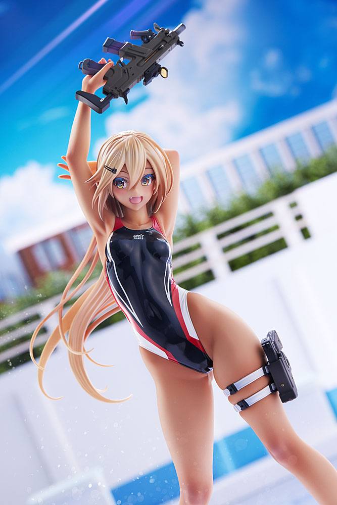 Arms Note PVC Statue 1/7 Kouhai-chan of the Swim Club Red Line Swimsuit Ver. 29cm - Scale Statue - Amakuni - Hobby Figures UK