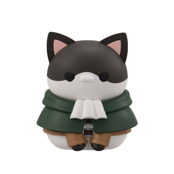Attack on Titan Mega Cat Project Trading Figure 3cm Gathering Scout Regiment danyan! 8-Set Assortment - Mini Figures - Megahouse - Hobby Figures UK