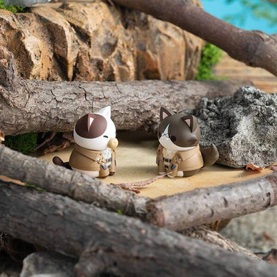 Attack on Titan Mega Cat Project Trading Figure 3cm Gathering Scout Regiment danyan! 8-Set Assortment - Mini Figures - Megahouse - Hobby Figures UK