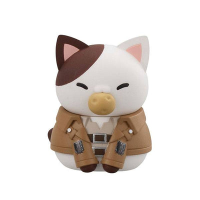 Attack on Titan Mega Cat Project Trading Figure 3cm Gathering Scout Regiment danyan! 8-Set Assortment - Mini Figures - Megahouse - Hobby Figures UK