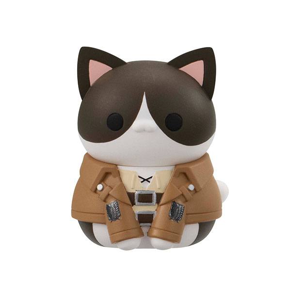 Attack on Titan Mega Cat Project Trading Figure 3cm Gathering Scout Regiment danyan! 8-Set Assortment - Mini Figures - Megahouse - Hobby Figures UK
