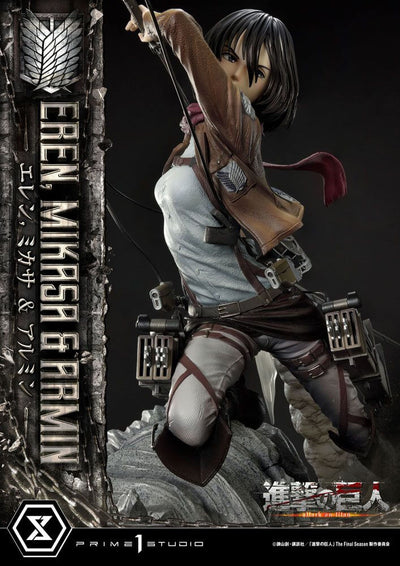 Attack on Titan Ultimate Premium Masterline Statue Eren, Mikasa, & Armin 72cm - Scale Statue - Prime 1 Studio - Hobby Figures UK