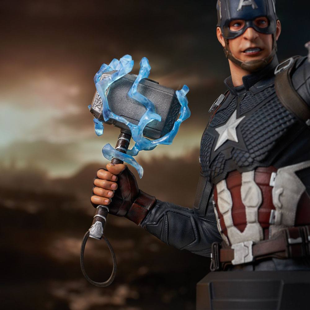 Avengers: Endgame Bust 1/6 Captain America 15cm - Scale Statue - Gentle Giant - Hobby Figures UK