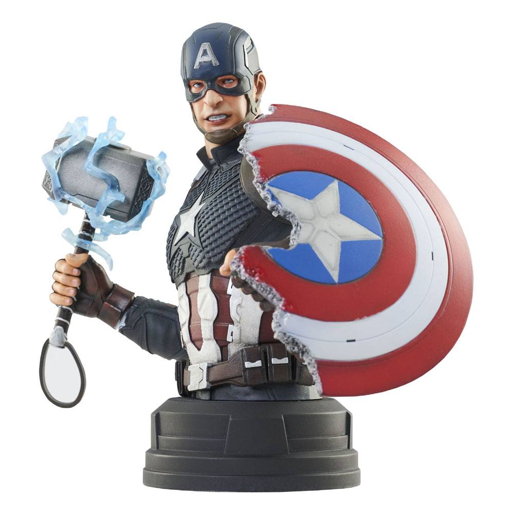 Avengers: Endgame Bust 1/6 Captain America 15cm - Scale Statue - Gentle Giant - Hobby Figures UK