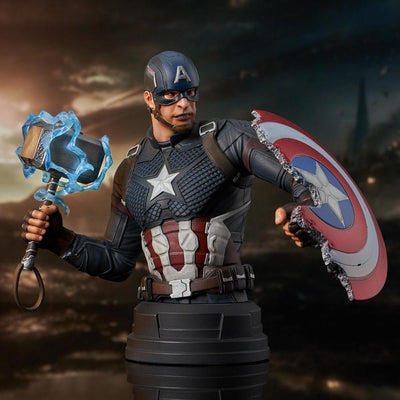 Avengers: Endgame Bust 1/6 Captain America 15cm - Scale Statue - Gentle Giant - Hobby Figures UK