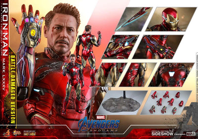 Avengers: Endgame MMS Diecast Action Figure 1/6 Iron Man Mark LXXXV Battle Damaged Ver. 32cm - Action Figures - Hot Toys - Hobby Figures UK
