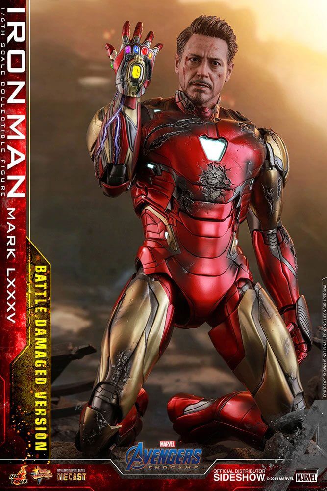 Avengers: Endgame MMS Diecast Action Figure 1/6 Iron Man Mark LXXXV Battle Damaged Ver. 32cm - Action Figures - Hot Toys - Hobby Figures UK