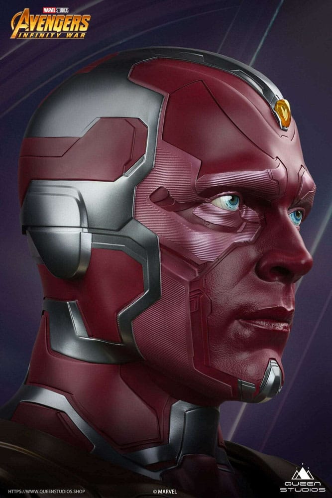 Avengers Infinity War Life-Size Bust Vision 66cm - Scale Statue - Queen Studios - Hobby Figures UK