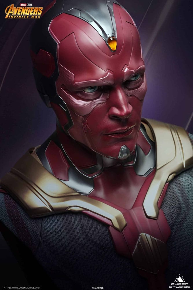 Avengers Infinity War Life-Size Bust Vision 66cm - Scale Statue - Queen Studios - Hobby Figures UK