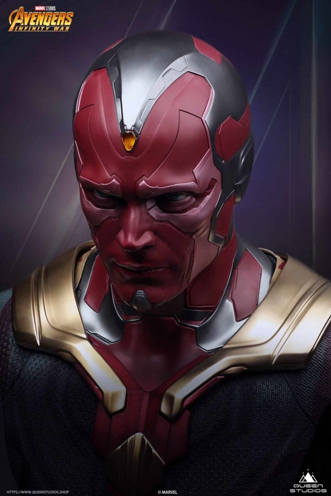 Avengers Infinity War Life-Size Bust Vision 66cm - Scale Statue - Queen Studios - Hobby Figures UK
