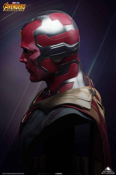 Avengers Infinity War Life-Size Bust Vision 66cm - Scale Statue - Queen Studios - Hobby Figures UK