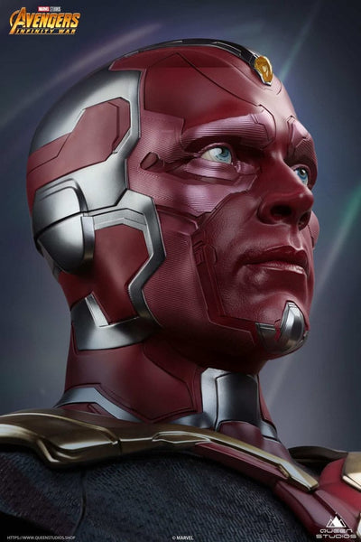 Avengers Infinity War Life-Size Bust Vision 66cm - Scale Statue - Queen Studios - Hobby Figures UK