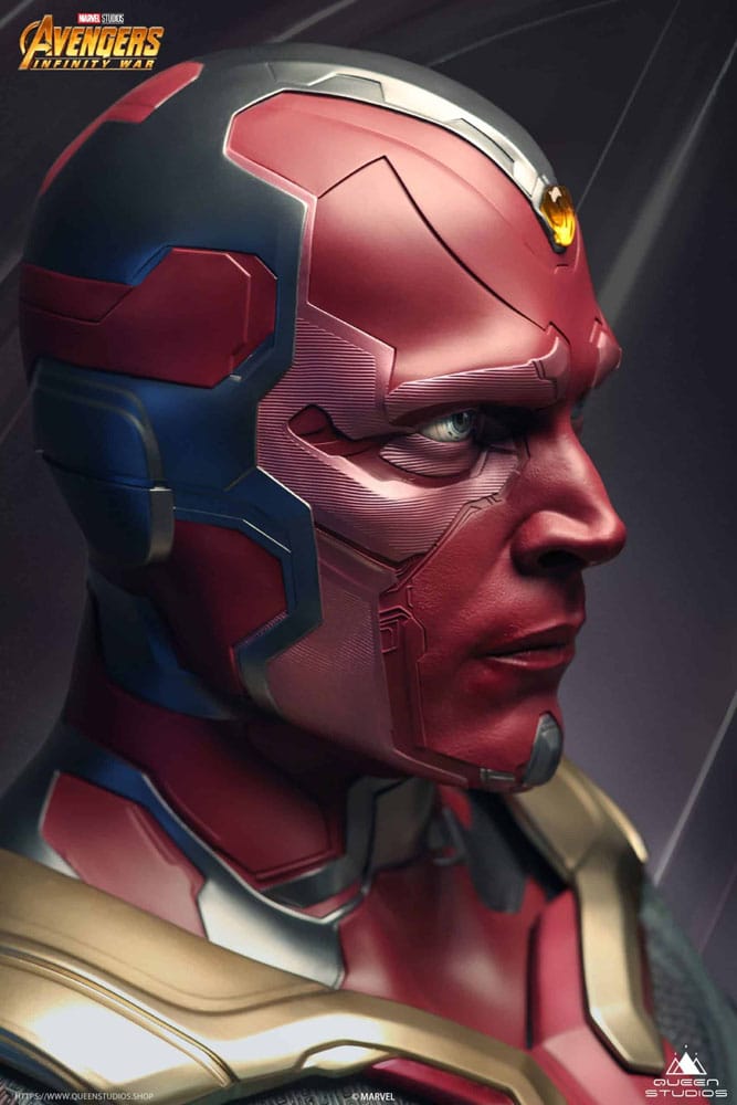Avengers Infinity War Life-Size Bust Vision 66cm - Scale Statue - Queen Studios - Hobby Figures UK