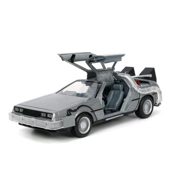 Back to the Future Hollywood Rides Diecast Model 1/24 Back to the Future 1 Time Machine - Action Figures - Jada Toys - Hobby Figures UK