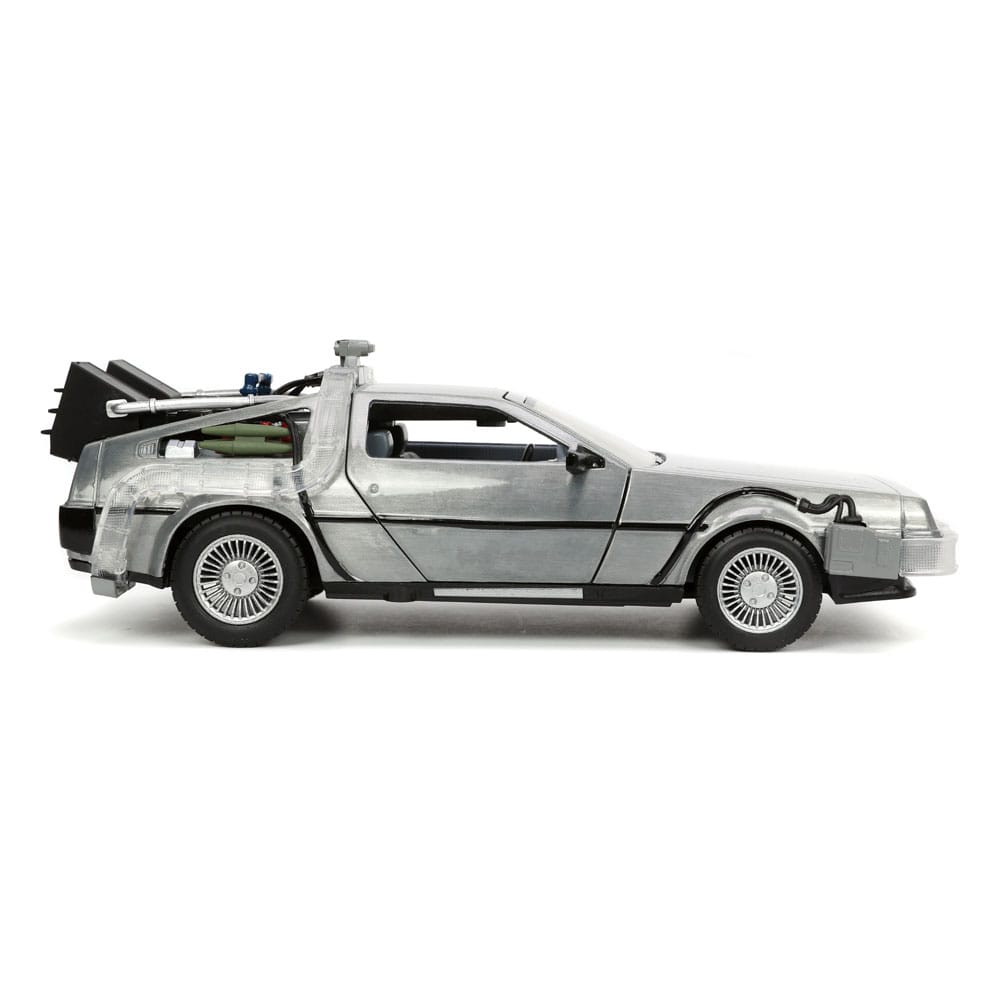 Back to the Future Hollywood Rides Diecast Model 1/24 Back to the Future 1 Time Machine - Action Figures - Jada Toys - Hobby Figures UK